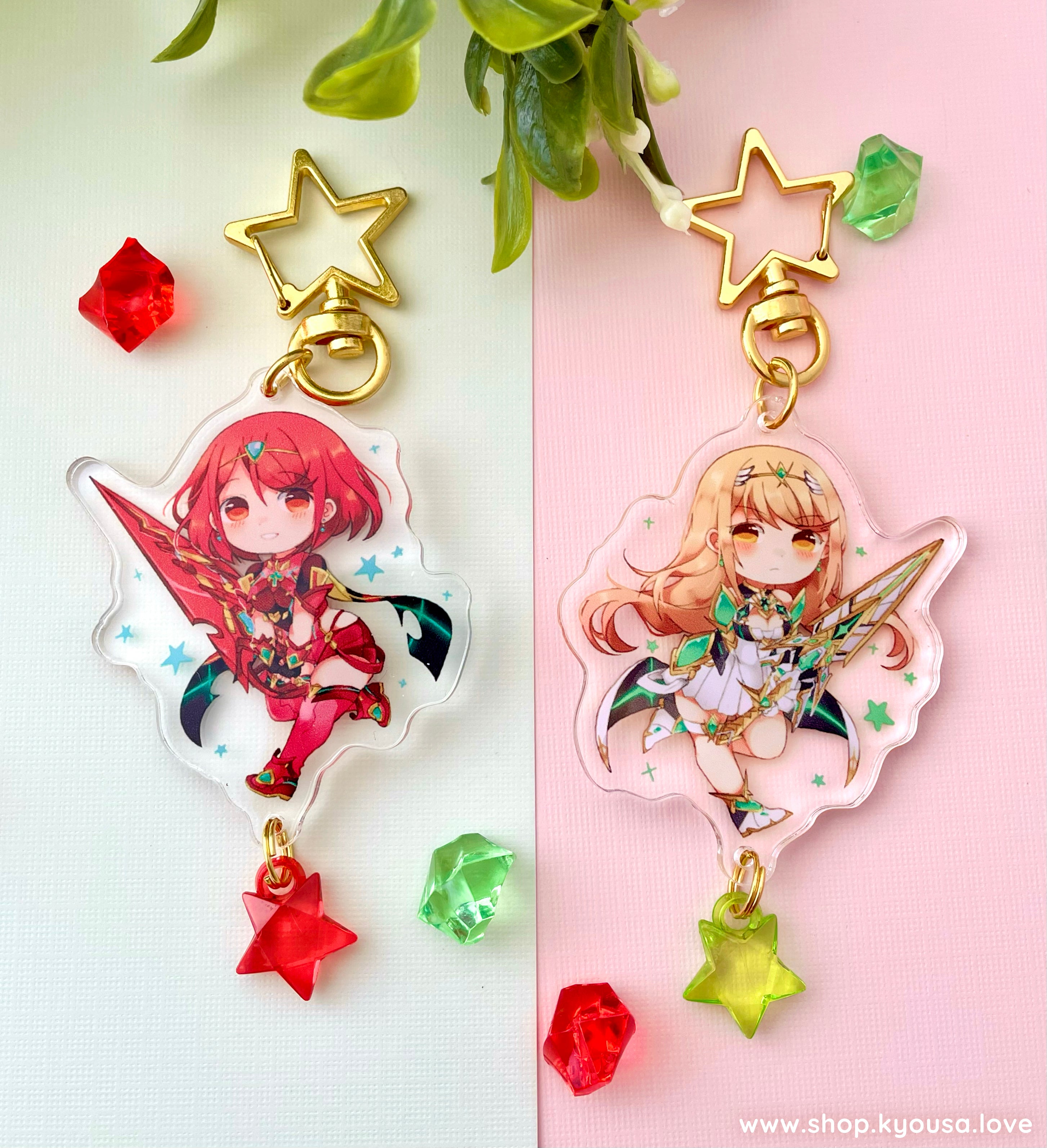 Xenoblade Chronicles 2 Acrylic Charms Kyousa Shop xenoblade-chronicles-2-acrylic-charms-kyousa-shop