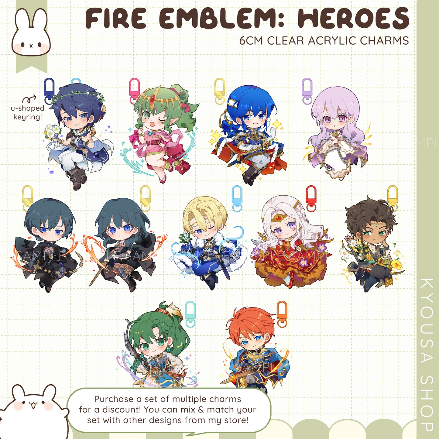Fire Emblem Heroes: Acrylic Charms - Set 2