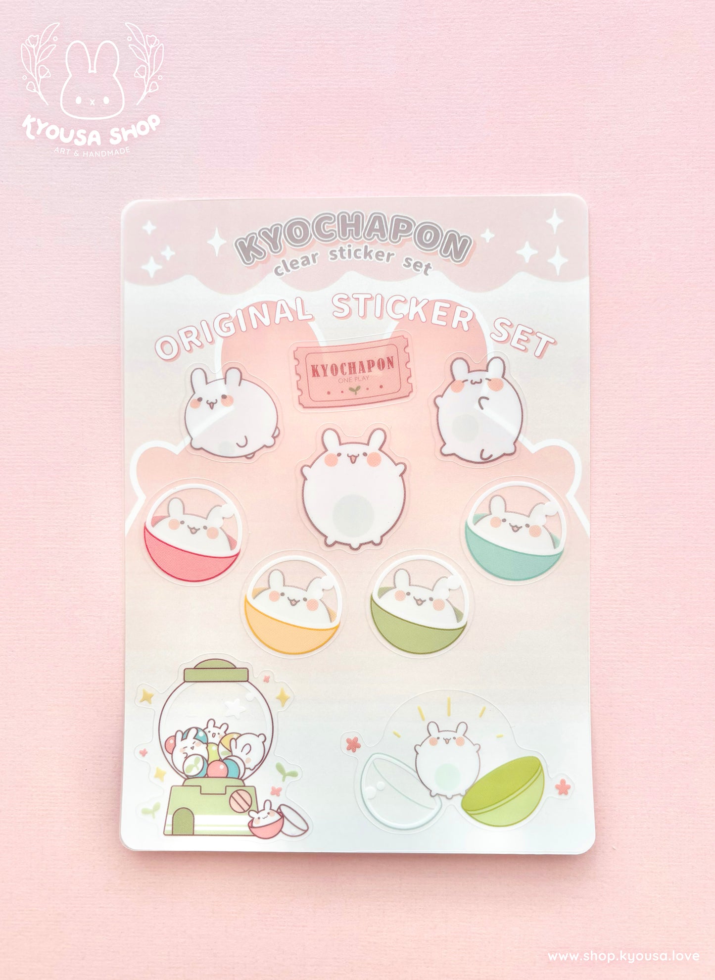 KYOCHAPON!: Clear Sticker Sheet
