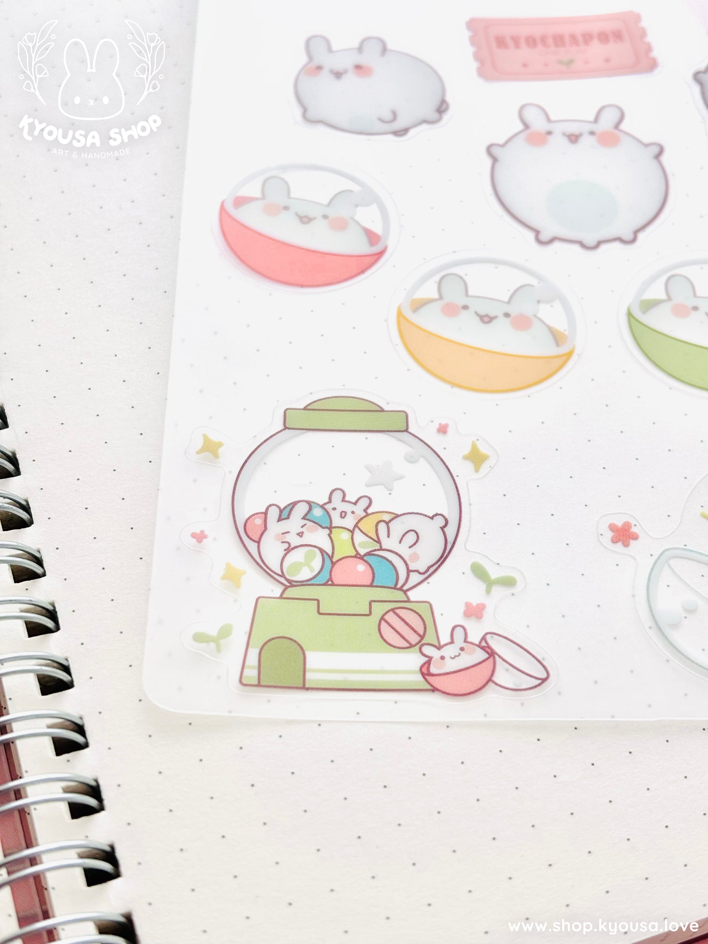 KYOCHAPON!: Clear Sticker Sheet