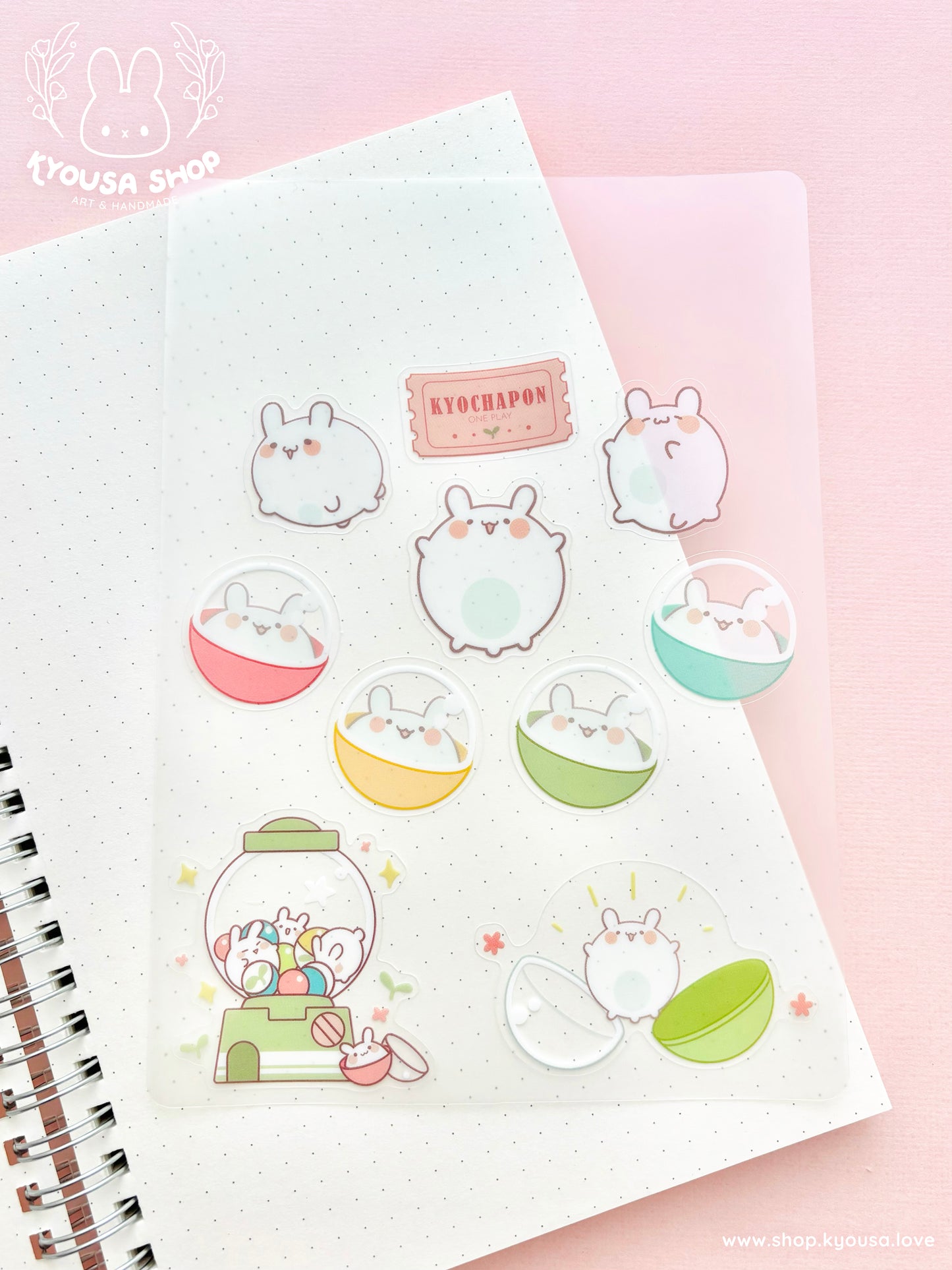 KYOCHAPON!: Clear Sticker Sheet