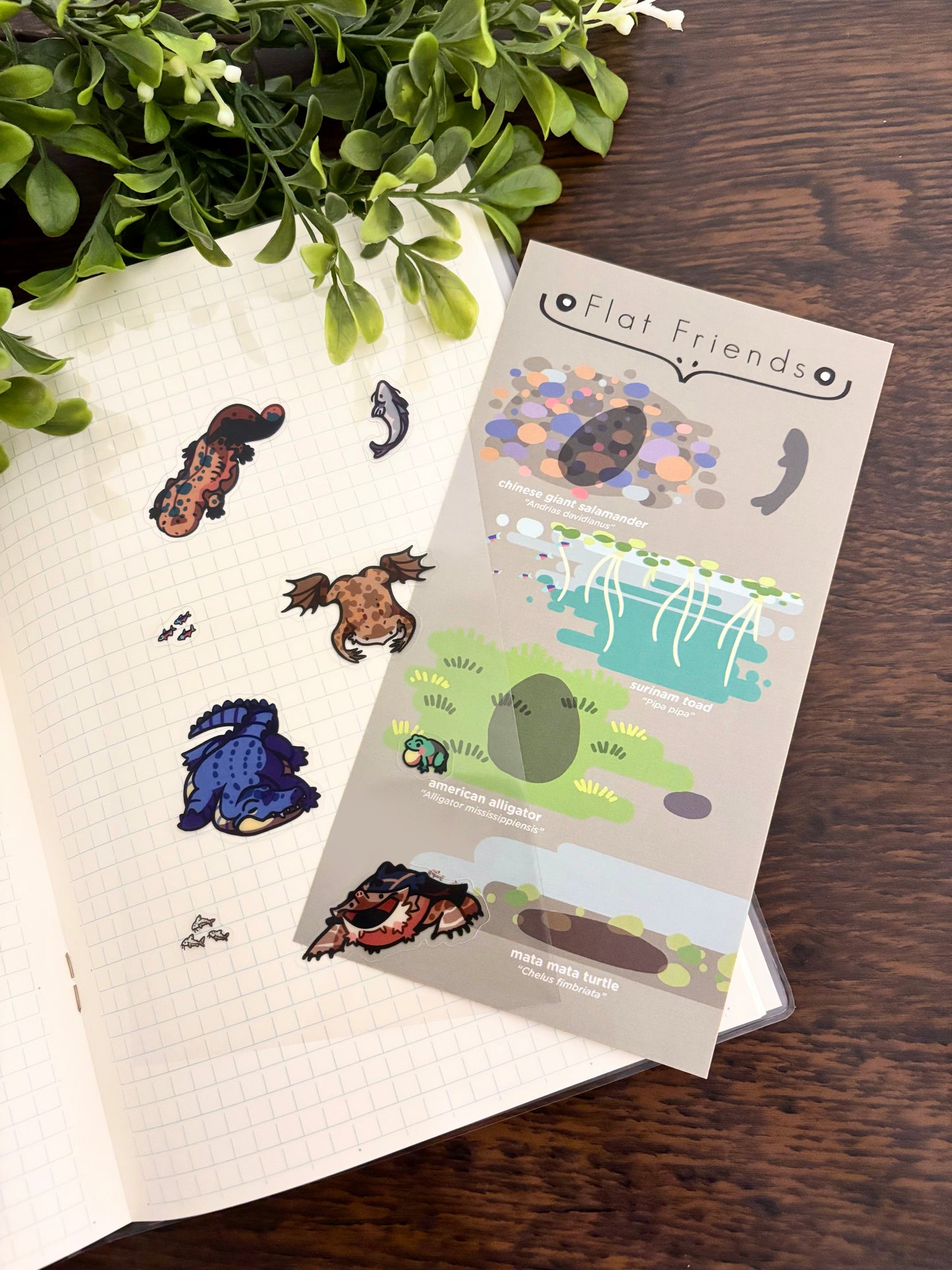 Flat Friends by Arclup: Clear Sticker Sheet