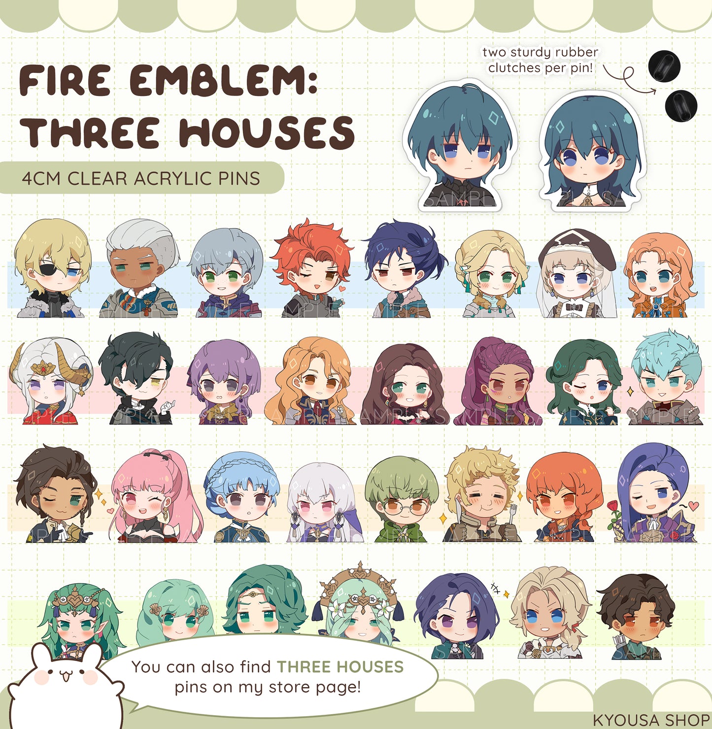 Fire Emblem Awakening: Acrylic Pins