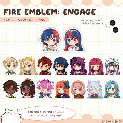 Fire Emblem Awakening: Acrylic Pins