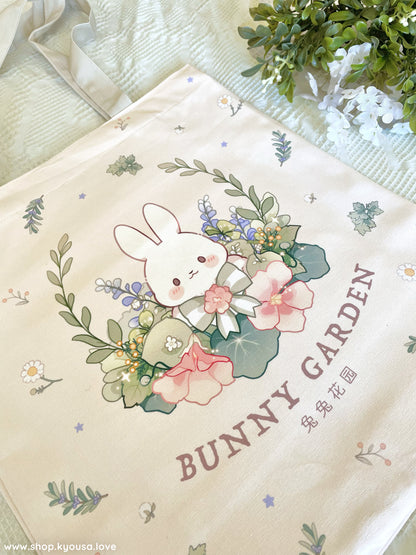 Bunny Greens Tote: Lined Canvas Bag