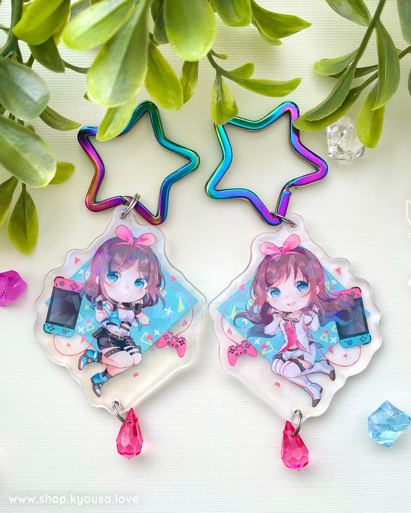 Kizuna Ai: Holographic Acrylic Charm