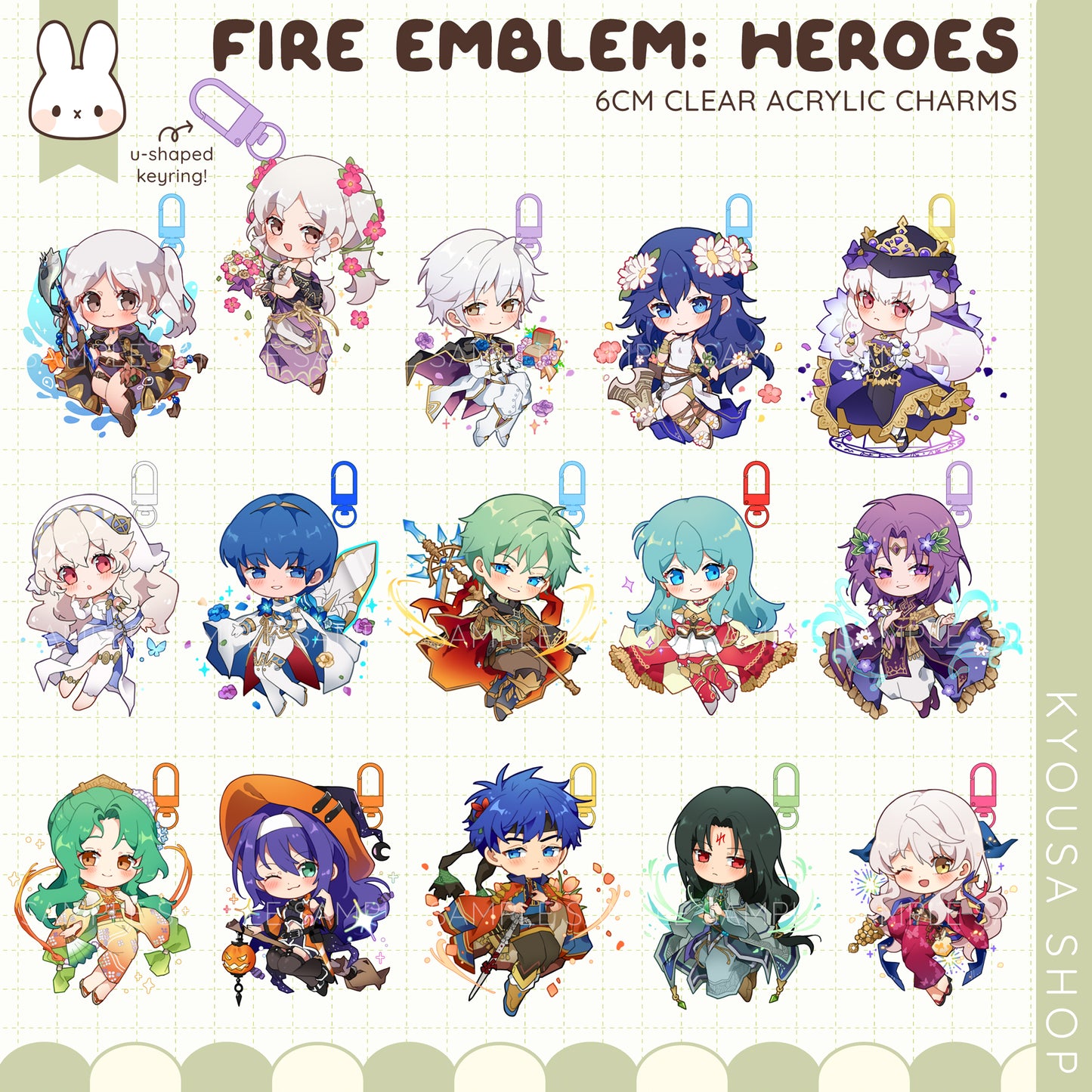 Fire Emblem Heroes: Acrylic Charms - Set 2