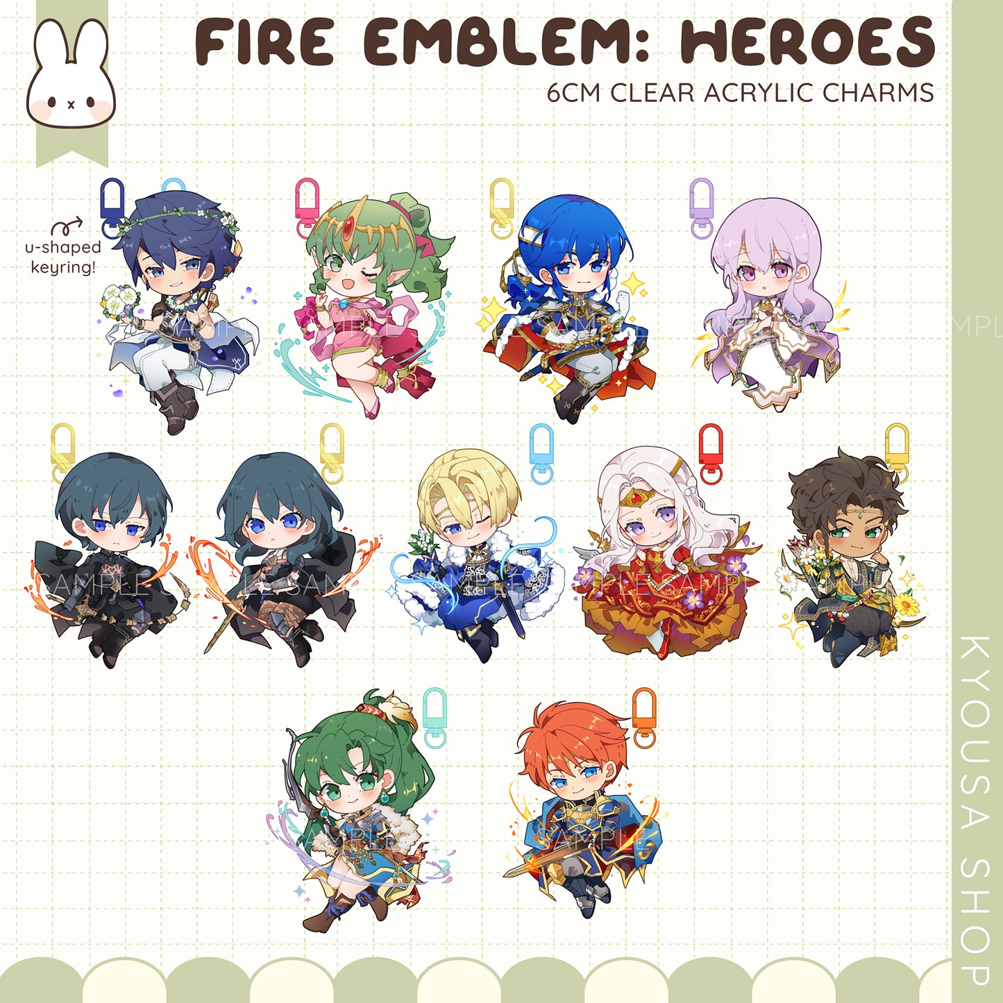 Fire Emblem Heroes: Acrylic Charms - Set 3