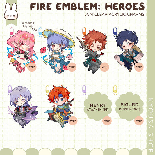 Fire Emblem Heroes: Acrylic Charms - Set 4