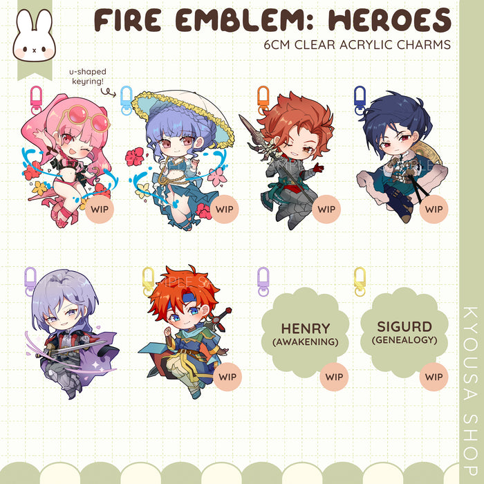 Fire Emblem Heroes: Acrylic Charms - Set 4
