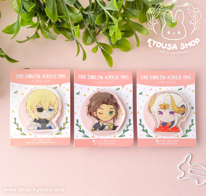 Fire Emblem Three Houses: Acrylic Pins