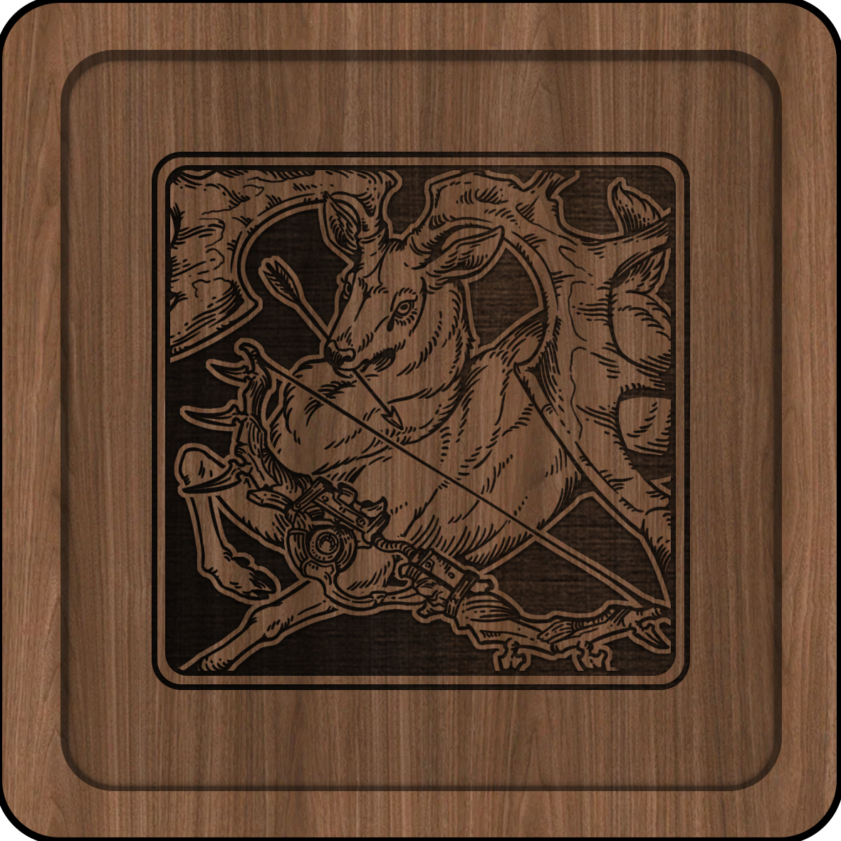 Three Houses by Arclup: Wooden Coasters