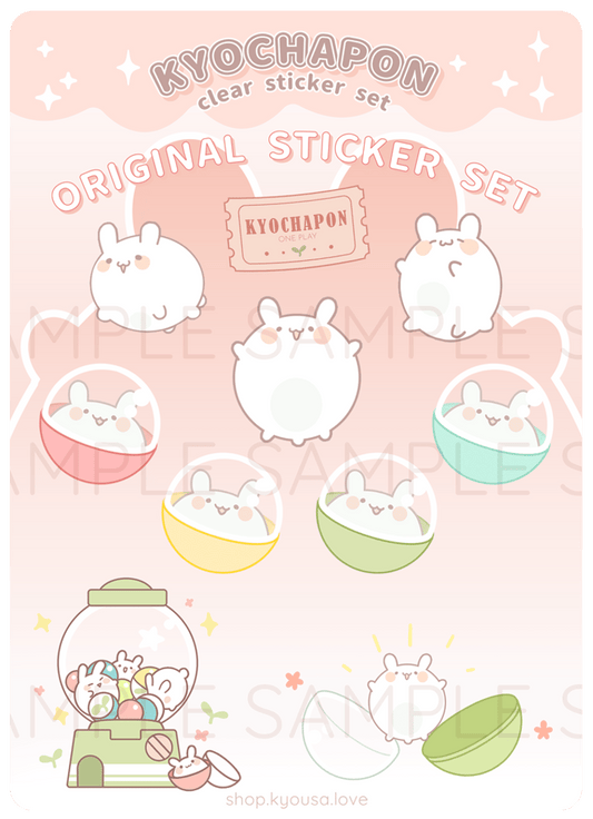 KYOCHAPON!: Clear Sticker Sheet